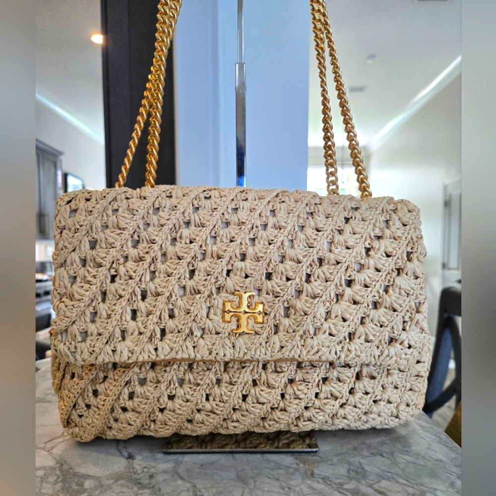 TORY BURCH KIRA CROCHET CONVERTIBLE SHOULDER BAG